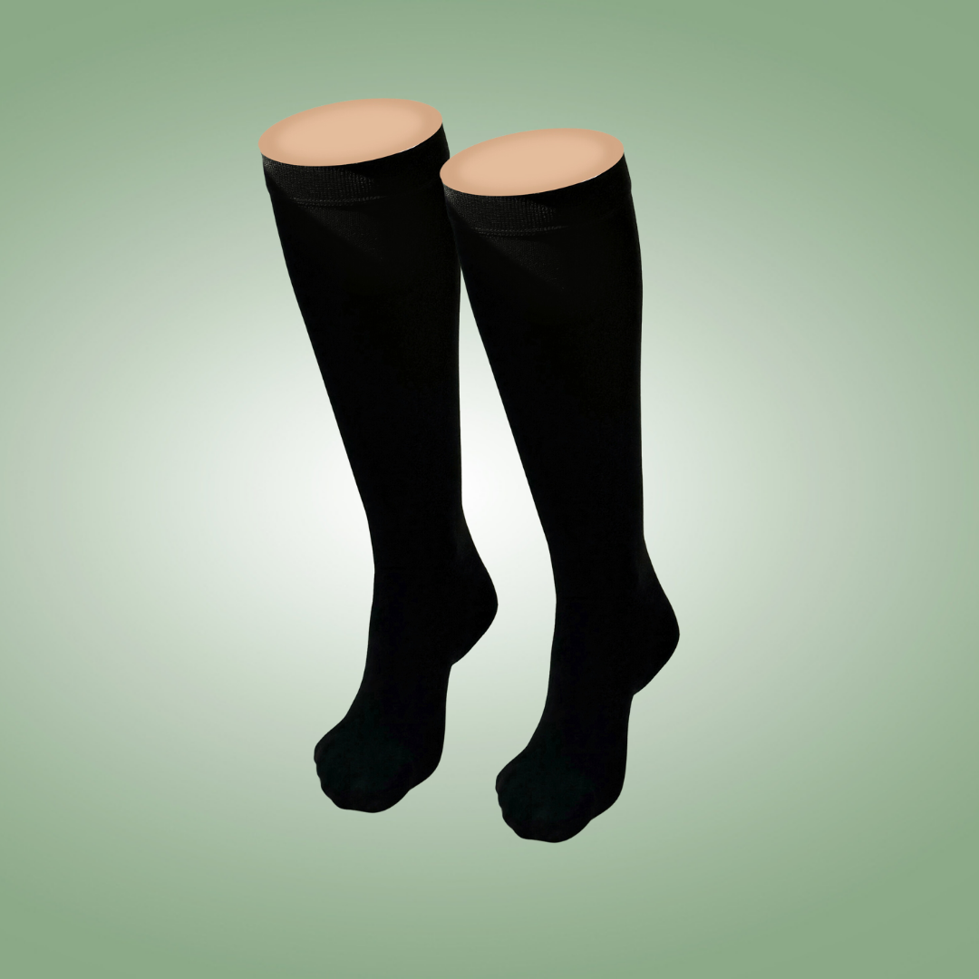 ORTHOBACK® LuxCompress - comfortable & stylish everyday compression stockings with an elastic band