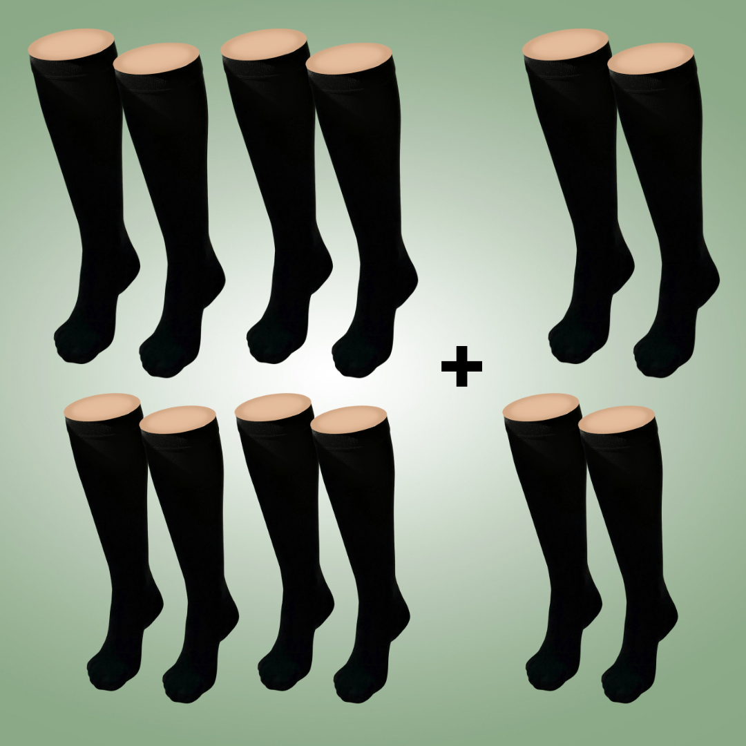 ORTHOBACK® LuxCompress - comfortable & stylish everyday compression stockings with an elastic band