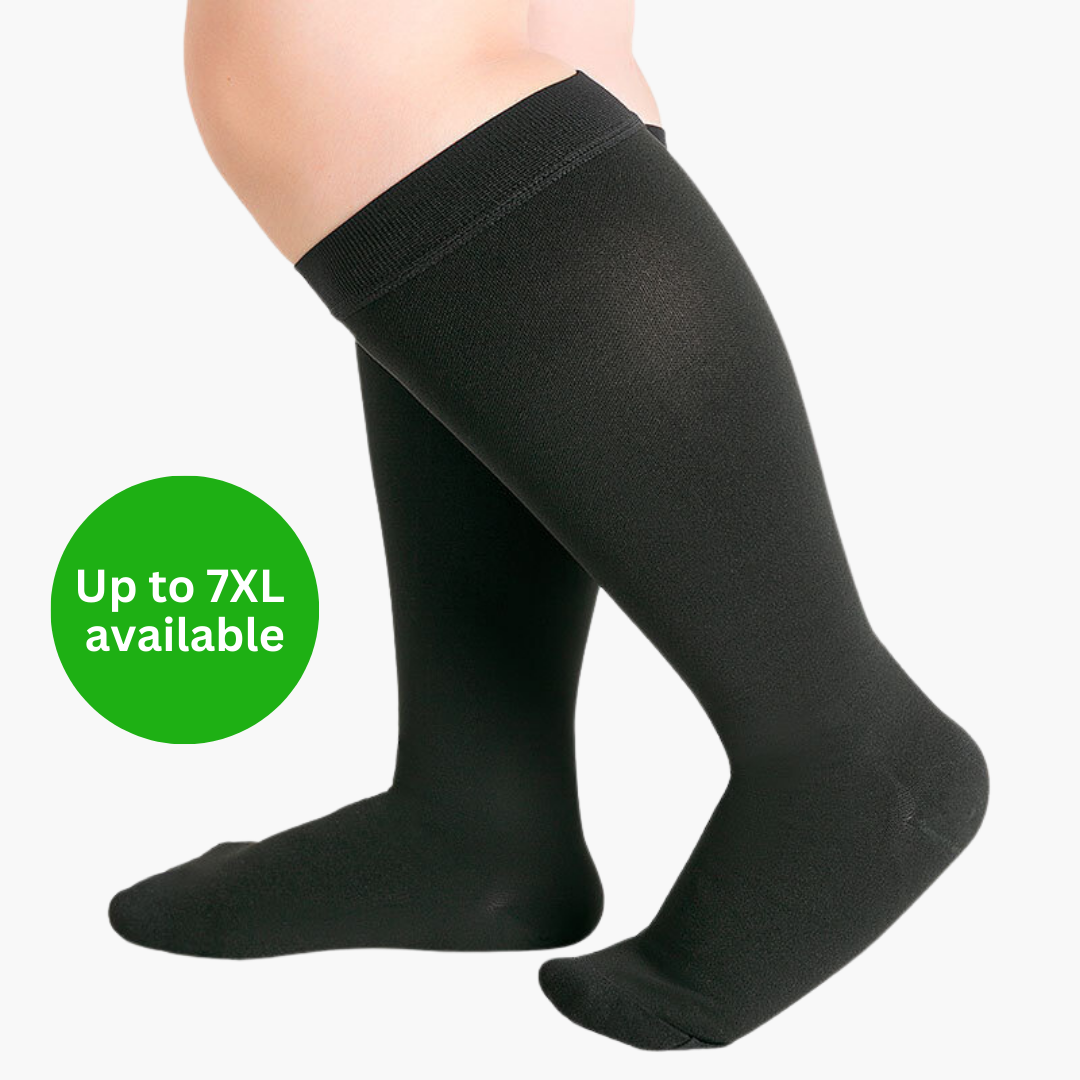 ORTHOBACK® LuxCompress - comfortable & stylish everyday compression stockings with an elastic band