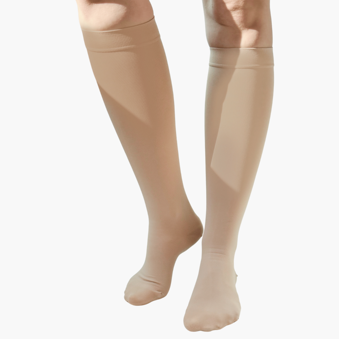 ORTHOBACK® LuxCompress - comfortable & stylish everyday compression stockings with an elastic band